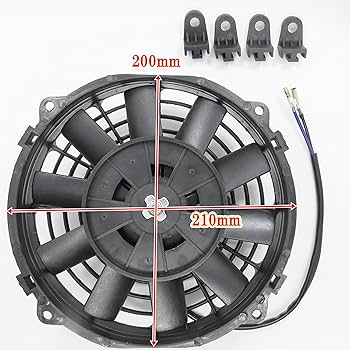 Amazon.co.jp: (mind items) 8インチ 汎用 電動ファン 薄型 プル